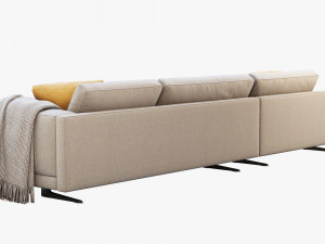 poliform mondrian modular sofa Modello 3D