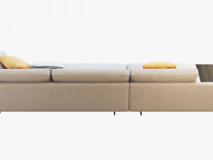 poliform mondrian modular sofa Modello 3D