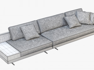 poliform mondrian modular sofa Modello 3D