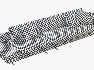 poliform mondrian modular sofa Modello 3D