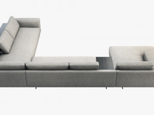 poliform mondrian chaise lounge sofa 3D Модель