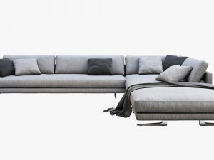 poliform mondrian corner sofa Modello 3D