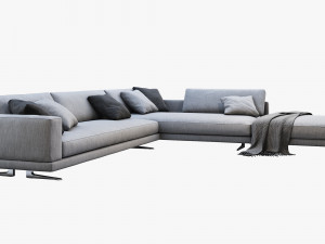 poliform mondrian corner sofa Modello 3D