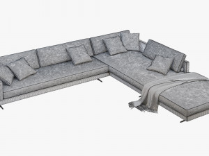 poliform mondrian corner sofa Modello 3D
