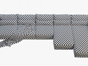 montauk jane fabric sofa 3D Модель
