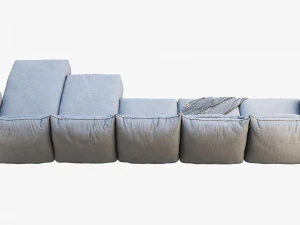montauk jane fabric sofa 3D Model