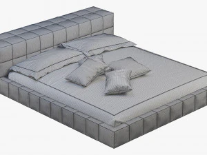 bonaldo squaring bed 3D Model