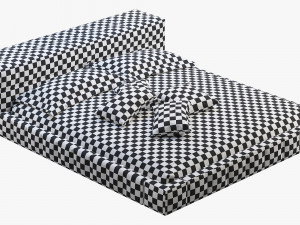 bonaldo squaring bed 3D-Modell