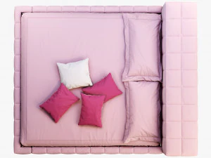 bonaldo squaring bed 3D Model