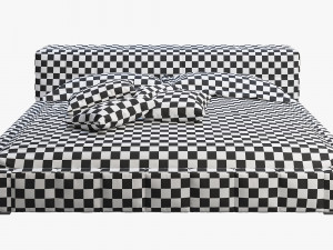 bonaldo squaring bed 3D-Modell