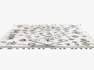scandinavian rugs set 3D Model