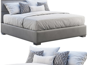 custom modern platform bed 3D 모델