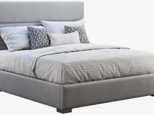 custom modern platform bed Modello 3D