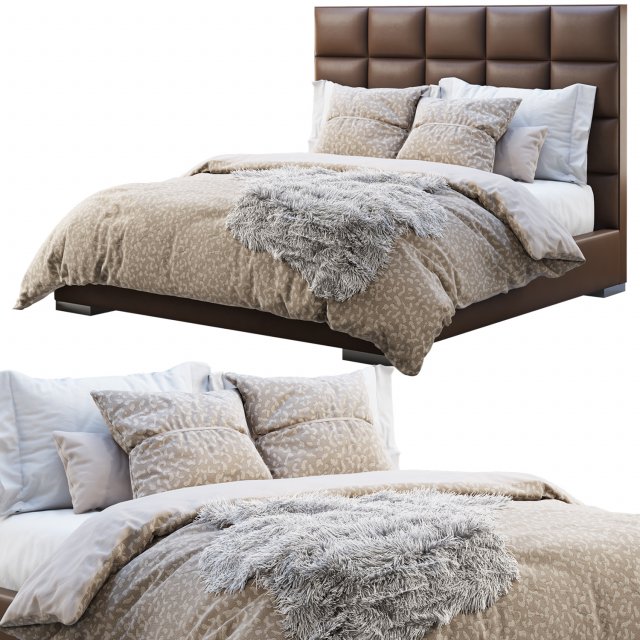 minviso headboard bed Modèle 3D .c4d .max .obj .3ds .fbx .stl .blend 