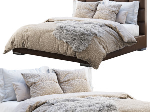 minviso headboard bed Modelo 3D