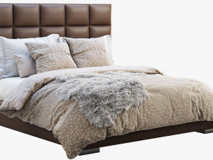 minviso headboard bed Modèle 3D