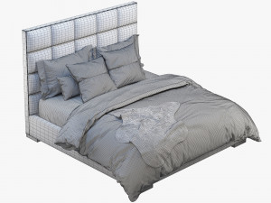 minviso headboard bed Modèle 3D