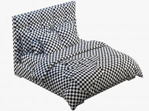 minviso headboard bed Modèle 3D