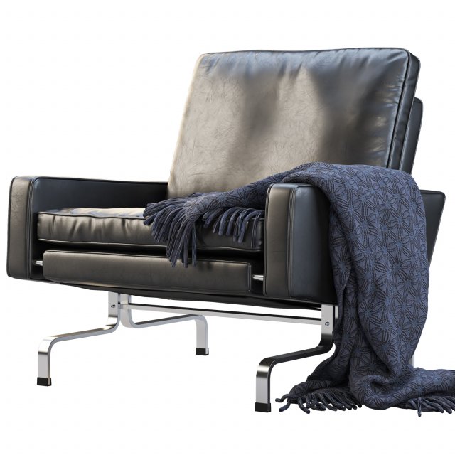 3d fritz hansen pk31 easy chair 3D 모델 .c4d .max .obj .3ds .fbx .stl .blend 