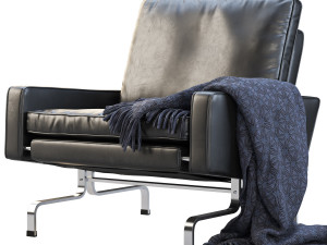 3d fritz hansen pk31 easy chair 3D 모델