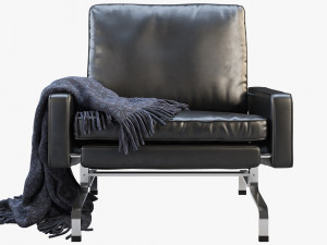 3d fritz hansen pk31 easy chair 3D 모델