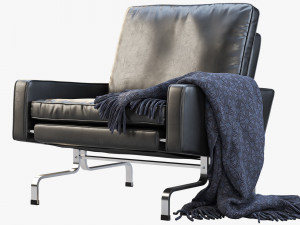 3d fritz hansen pk31 easy chair 3D 모델