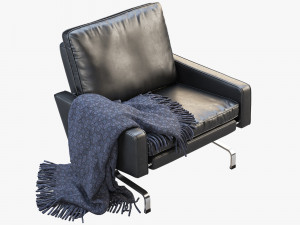 3d fritz hansen pk31 easy chair 3D 모델