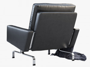 3d fritz hansen pk31 easy chair 3D 모델