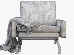 3d fritz hansen pk31 easy chair 3D 모델
