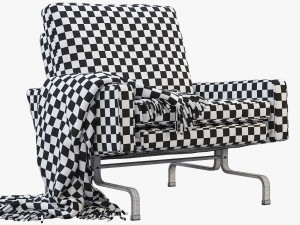 3d fritz hansen pk31 easy chair 3D 모델