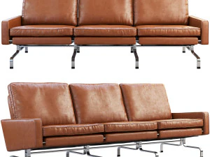 프리츠 한센 pk31 3인용 소파 3D 모델