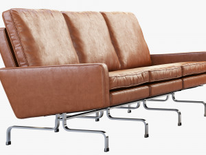 fritz hansen pk31 3-seater sofa 3D-Modell