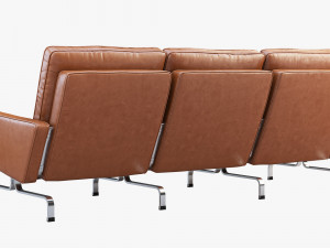 fritz hansen pk31 3-seater sofa 3D-Modell