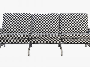 fritz hansen pk31 3-seater sofa 3D-Modell