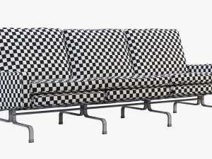 fritz hansen pk31 3-seater sofa 3D-Modell