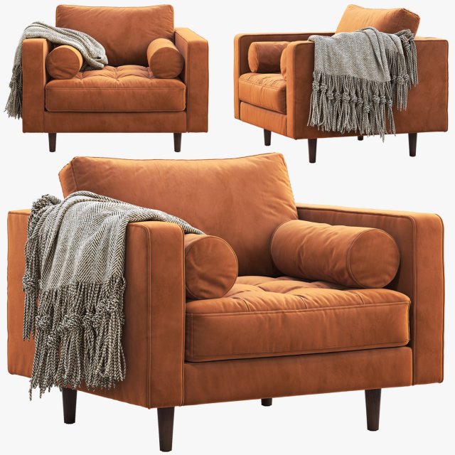 article sven armchair Modèle 3D .c4d .max .obj .3ds .fbx .stl .blend 