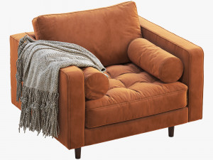 article sven armchair Modèle 3D