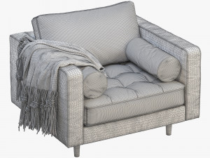 article sven armchair Modèle 3D