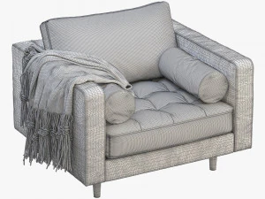 article sven armchair 3D Model