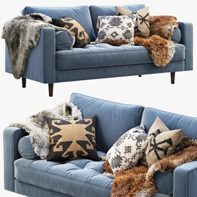 article sven loveseat sofa 3Dモデル .c4d .max .obj .3ds .fbx .stl .blend