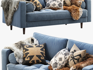 article sven loveseat sofa 3D 모델
