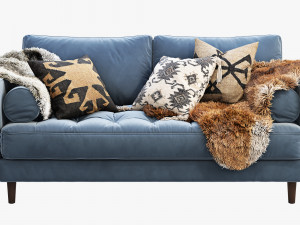 article sven loveseat sofa 3Dモデル
