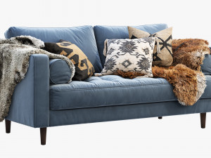 article sven loveseat sofa 3Dモデル