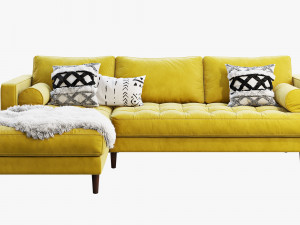 article sven sectional sofa Modelo 3D