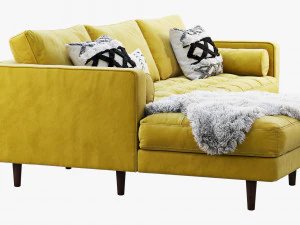 artigo sof&aacute; secional sven Modelo 3D