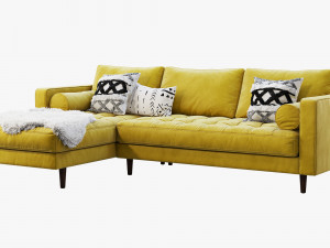 article sven sectional sofa Modelo 3D