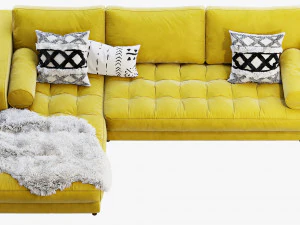 artigo sof&aacute; secional sven Modelo 3D