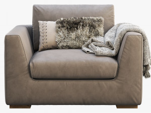 modena taper arm chair Modelo 3D