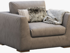modena taper arm chair Modelo 3D