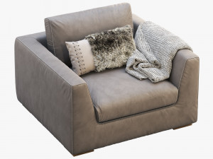 modena taper arm chair Modelo 3D